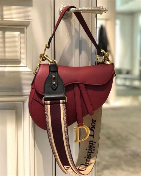 red dior saddle bag|Dior strap for saddle bag.